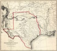 Texas 1859 Military Map, Texas 1859 Military Map